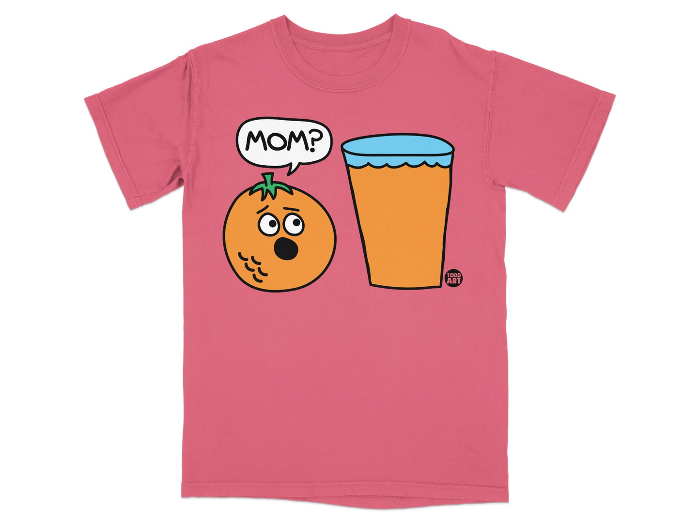 Shocked Orange MOM Juice Glass Design product type