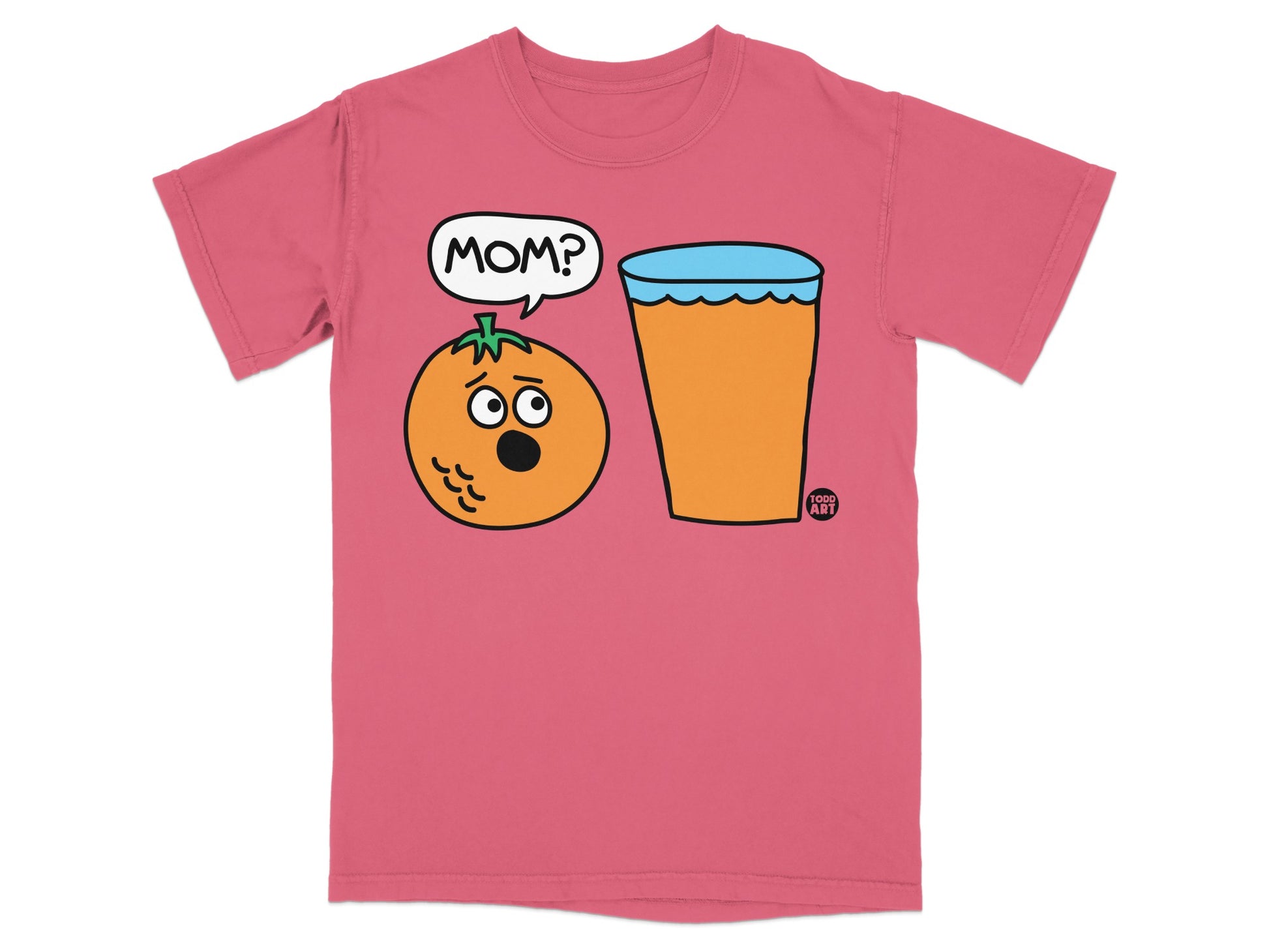 Shocked Orange MOM Juice Glass Design product type