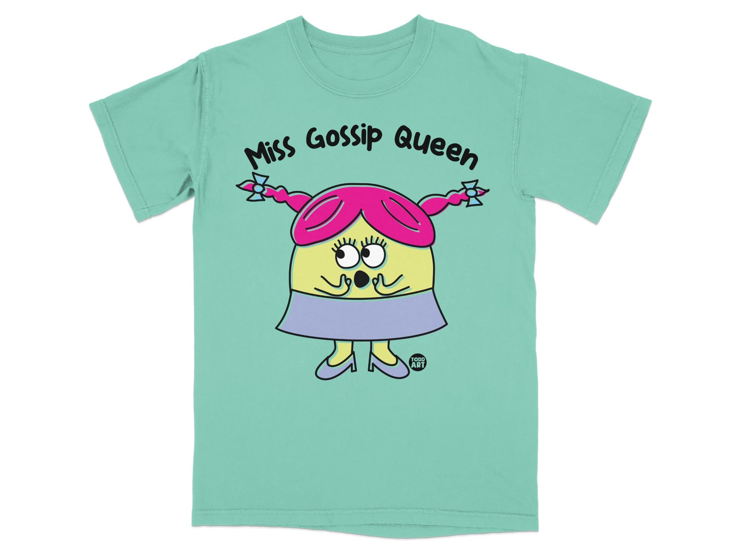 Miss Gossip Queen Graphic Tee for Fun Outfits