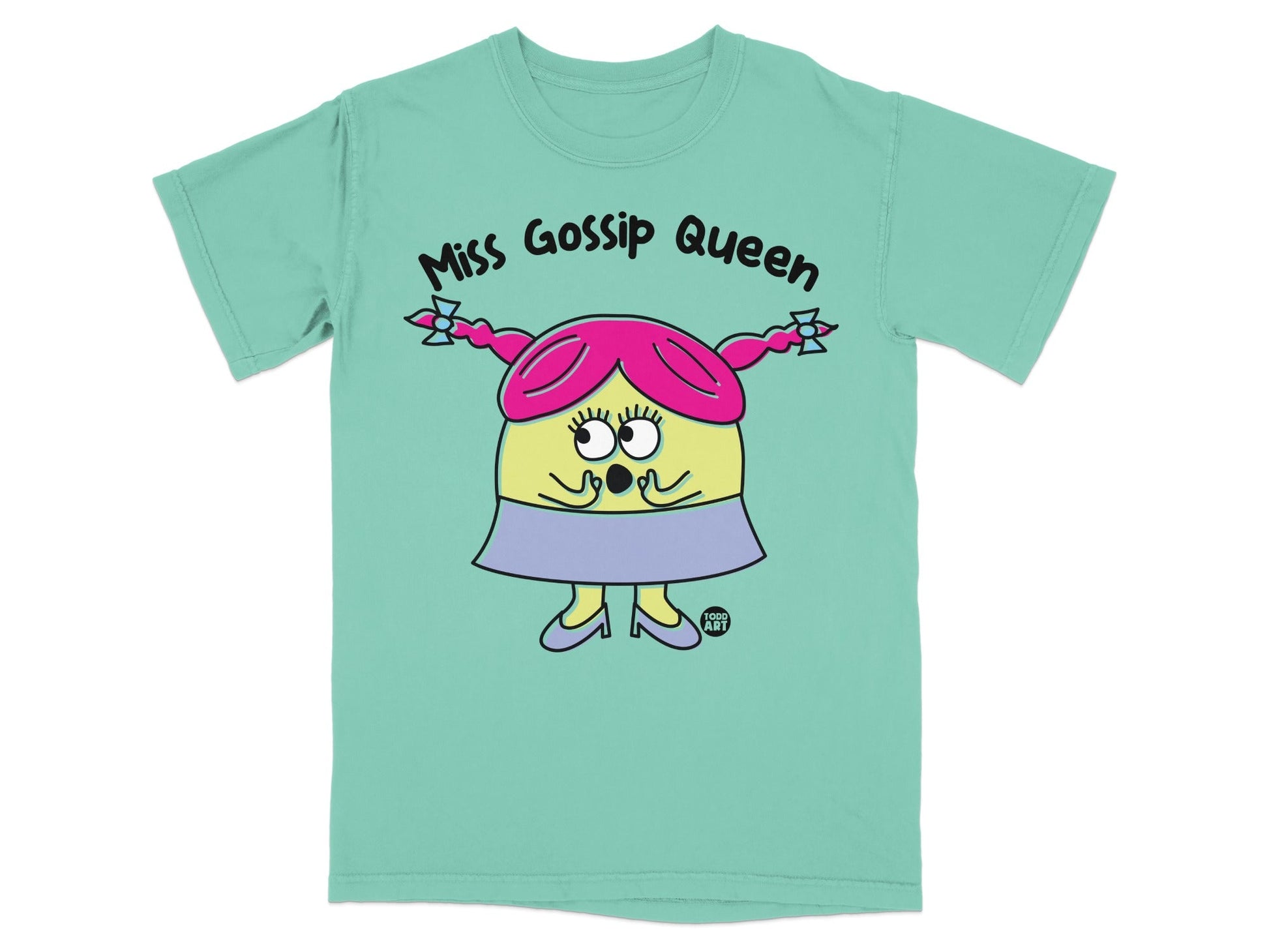 Miss Gossip Queen Graphic Tee for Fun Outfits