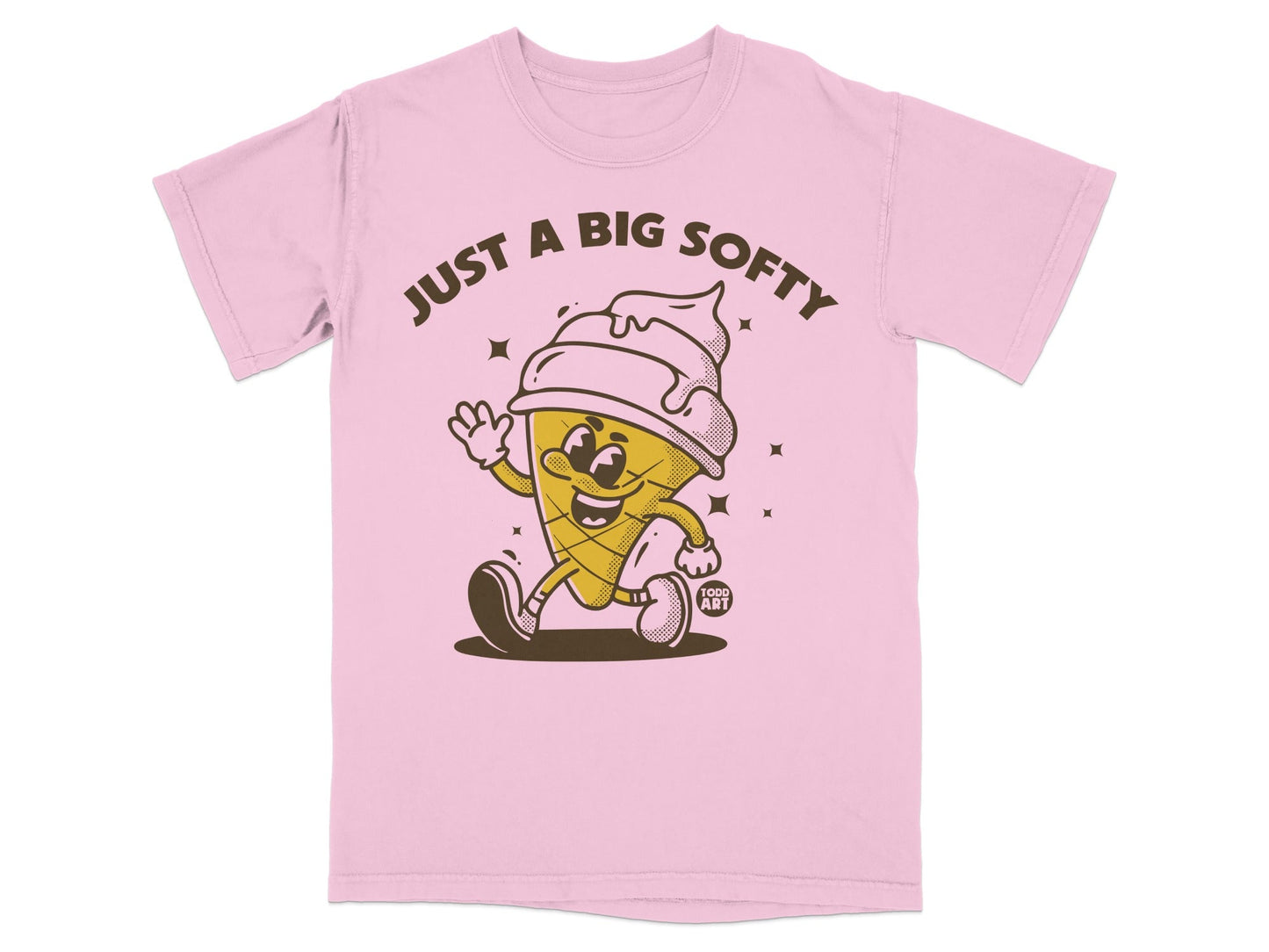 Just A Big Softy Ice Cream Cone Character Shirt
