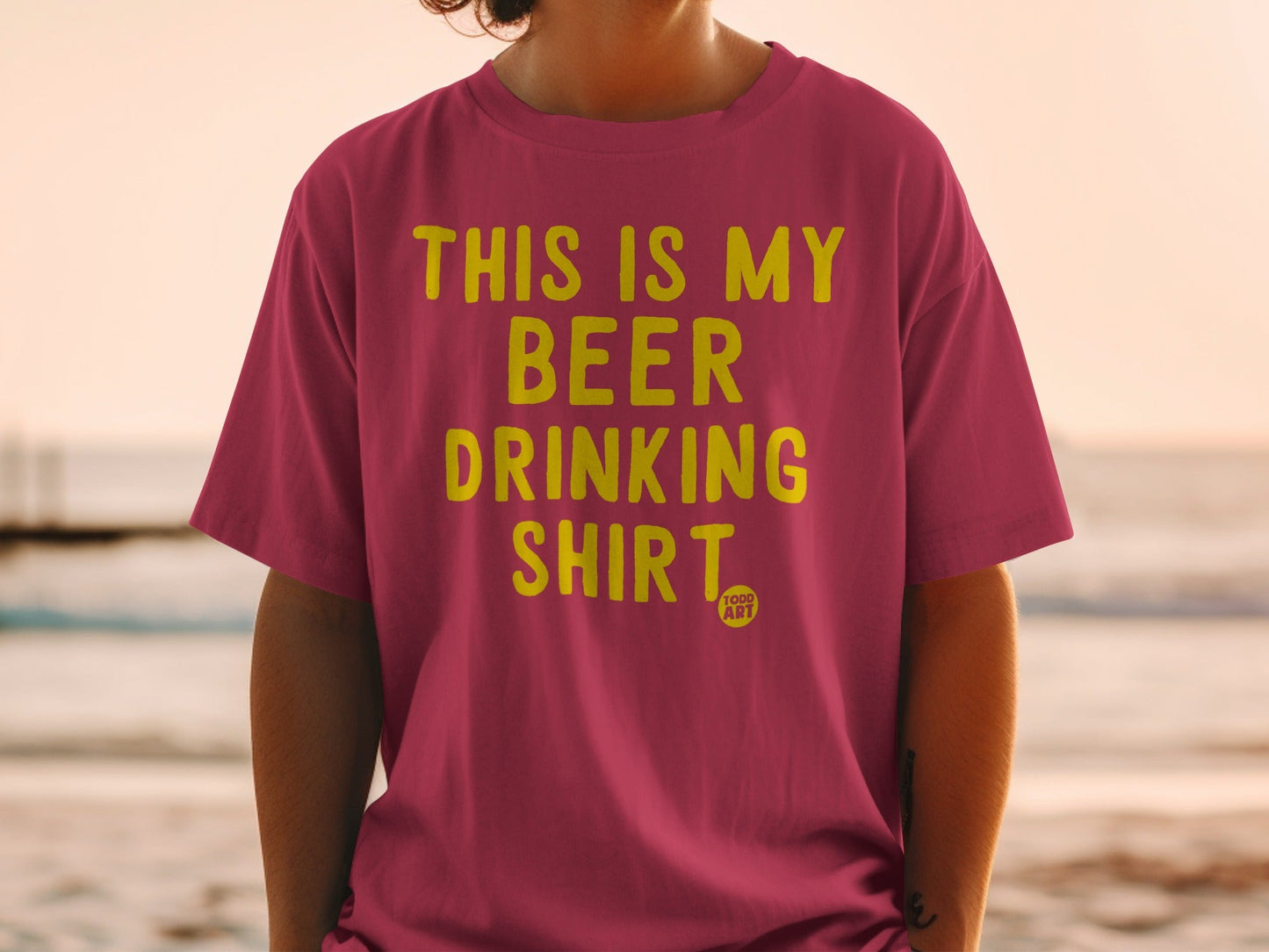 This Is My Beer Drinking Shirt Funny Graphic Tee