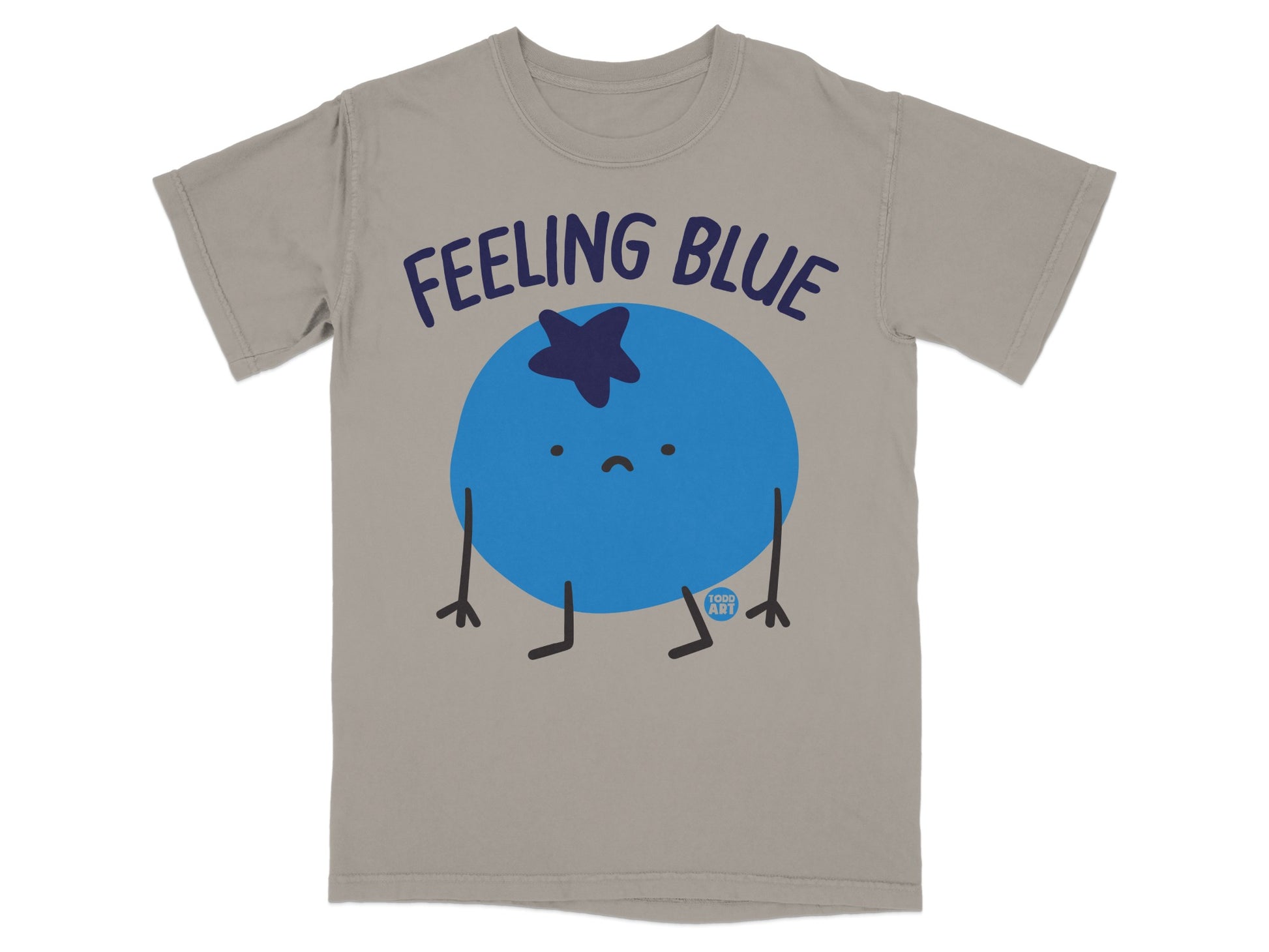 FEELING BLUE Sad Blueberry Character Print product type