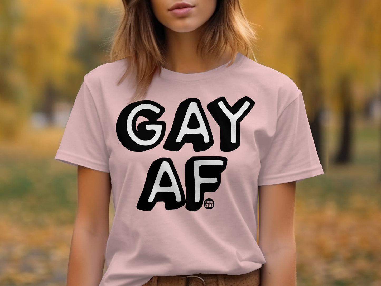 GAY AF Bold Statement Casual Graphic Tee product