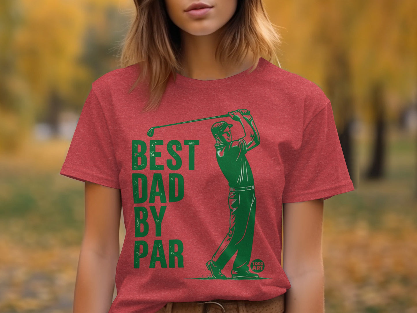 Best Dad By Par Golf Design T-shirt