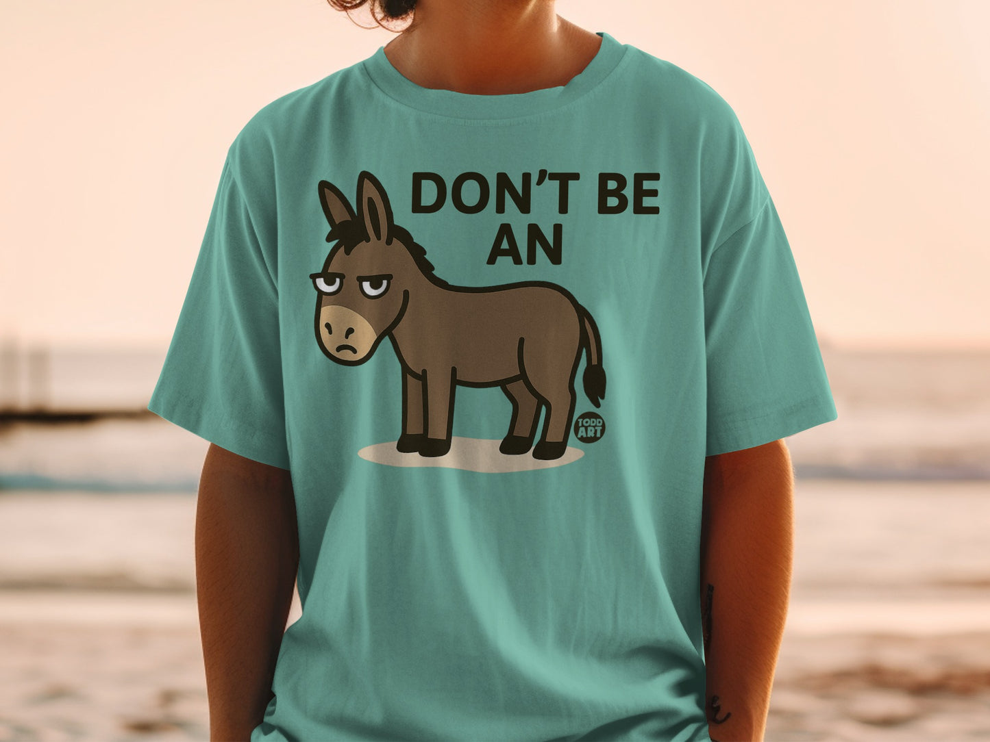 Don't Be An Angry Donkey Graphic Tee Shirt