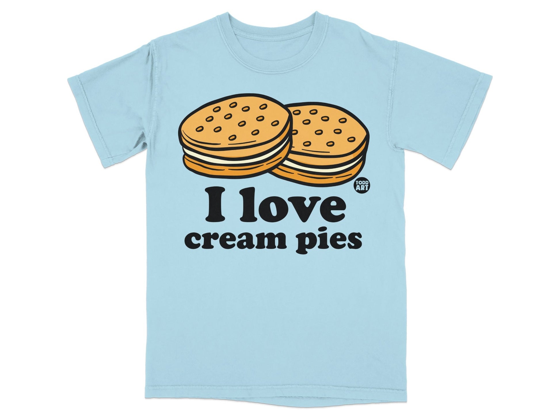 I Love Cream Pies Graphic T-Shirt for Food Lovers