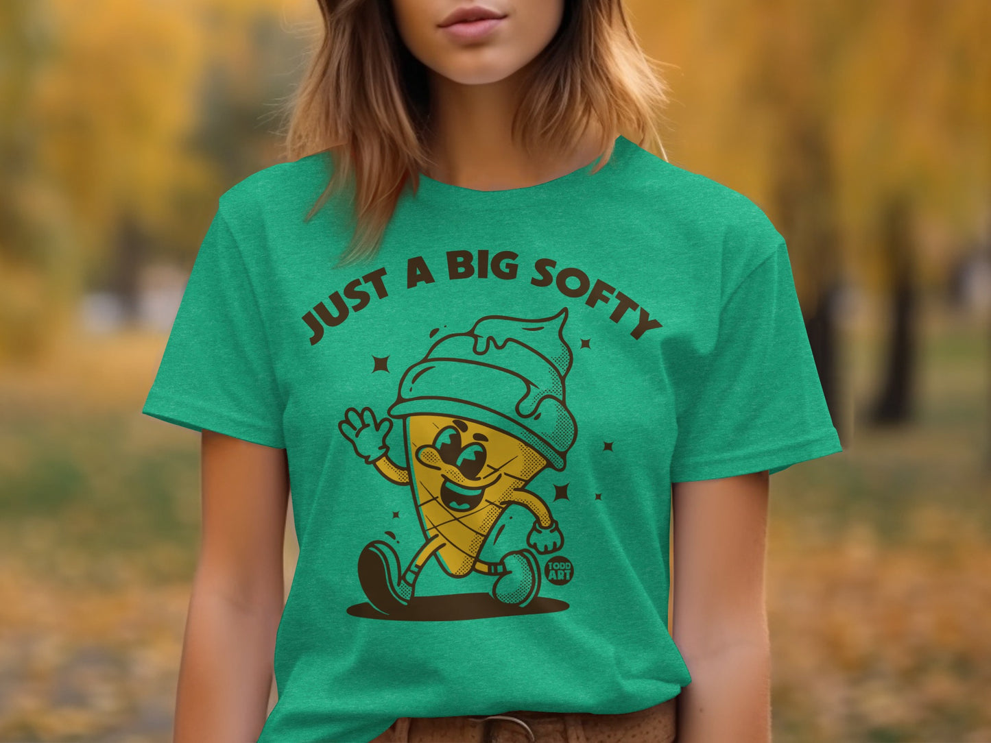 Just A Big Softy Ice Cream Graphic T-Shirt