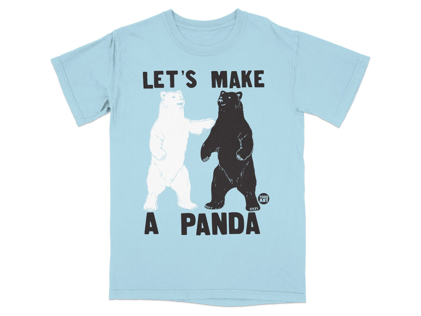 Let's Make a Panda Graphic Tee Shirt Fun Bears