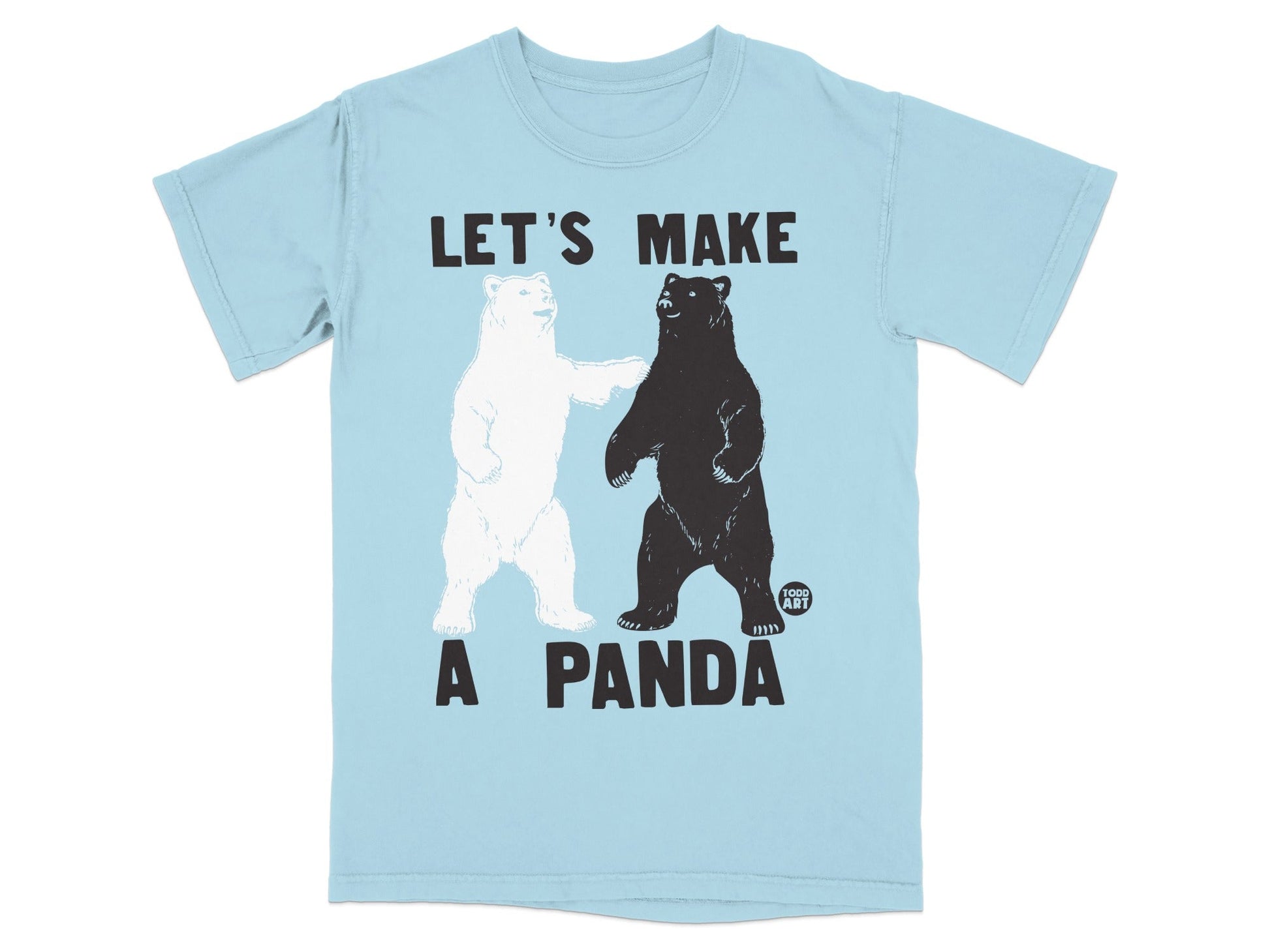 Let's Make a Panda Graphic Tee Shirt Fun Bears