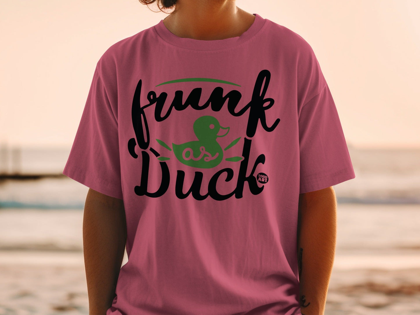 Frunk as Duck Graphic Tee Fun Comical Phrase Shirt