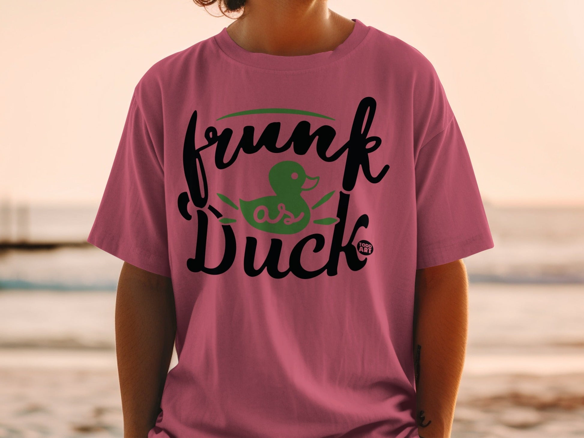 Frunk as Duck Graphic Tee Fun Comical Phrase Shirt