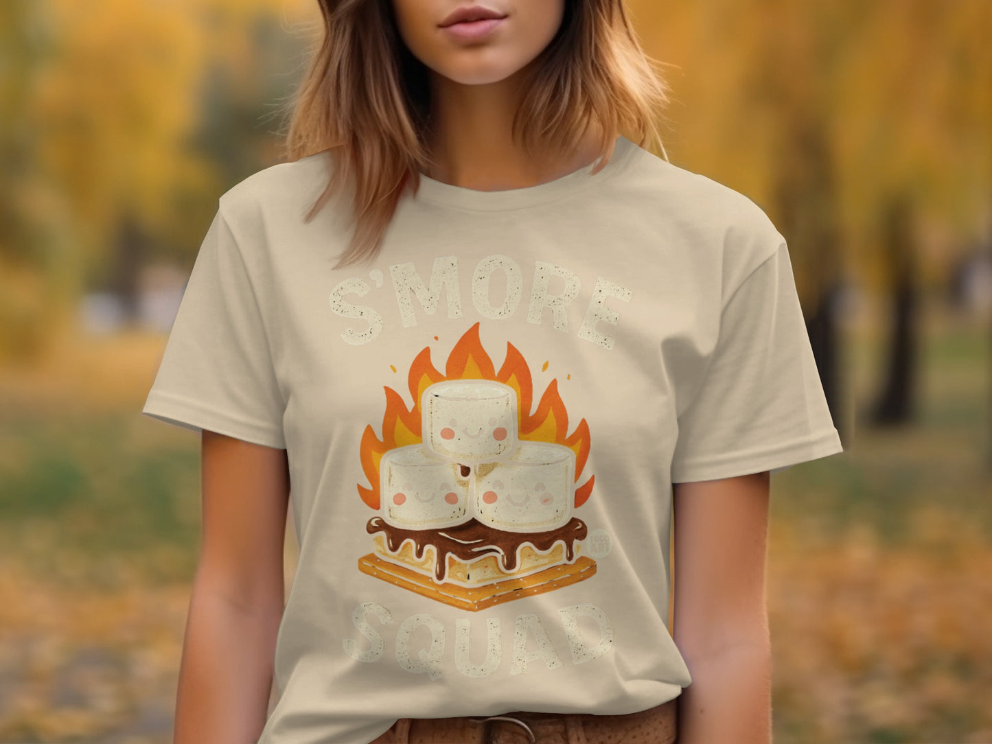 S'more Squad Graphic Tee Fun Campfire-Themed Shirt