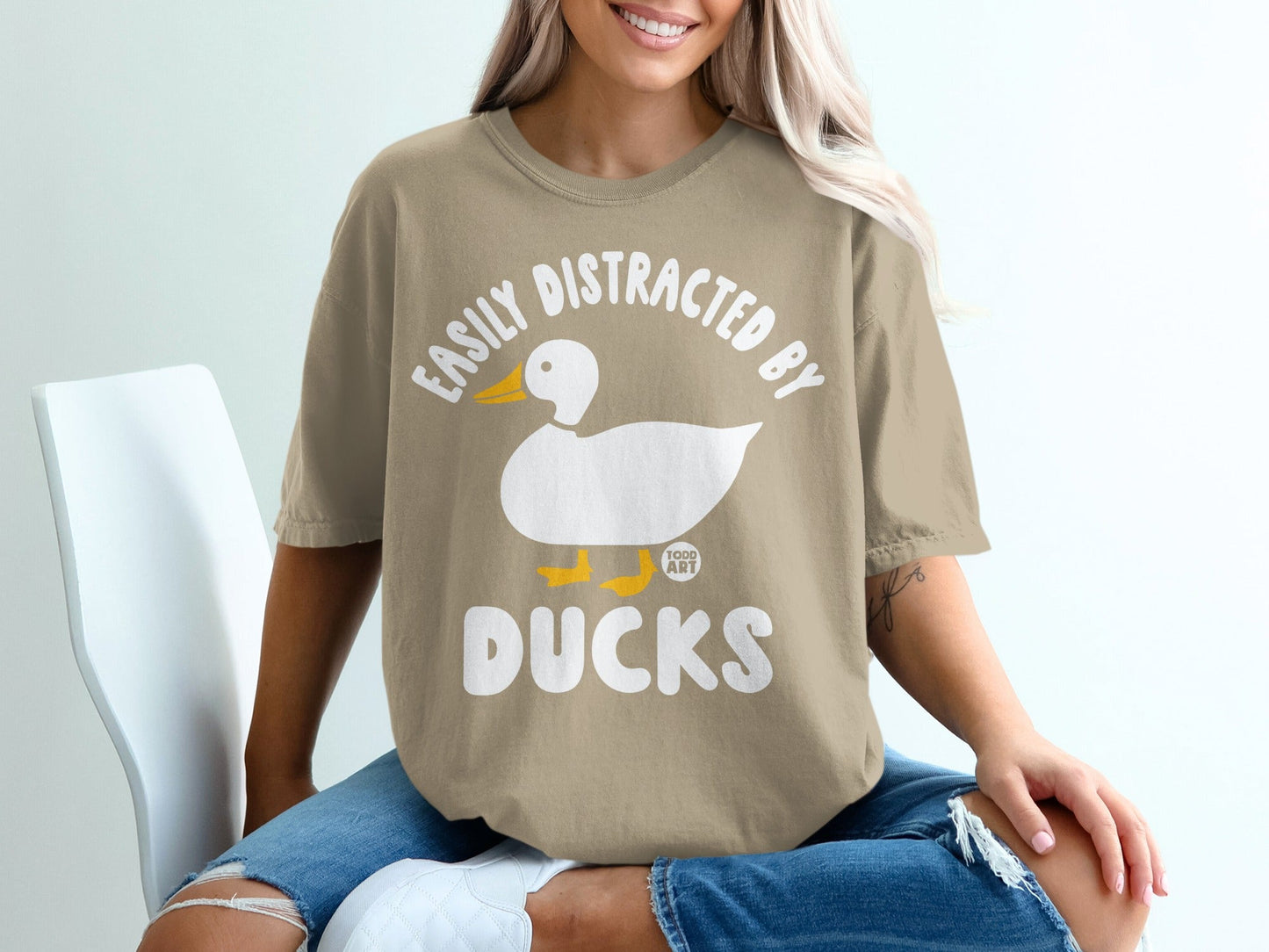 Easily Distracted By Ducks Graphic T-shirt
