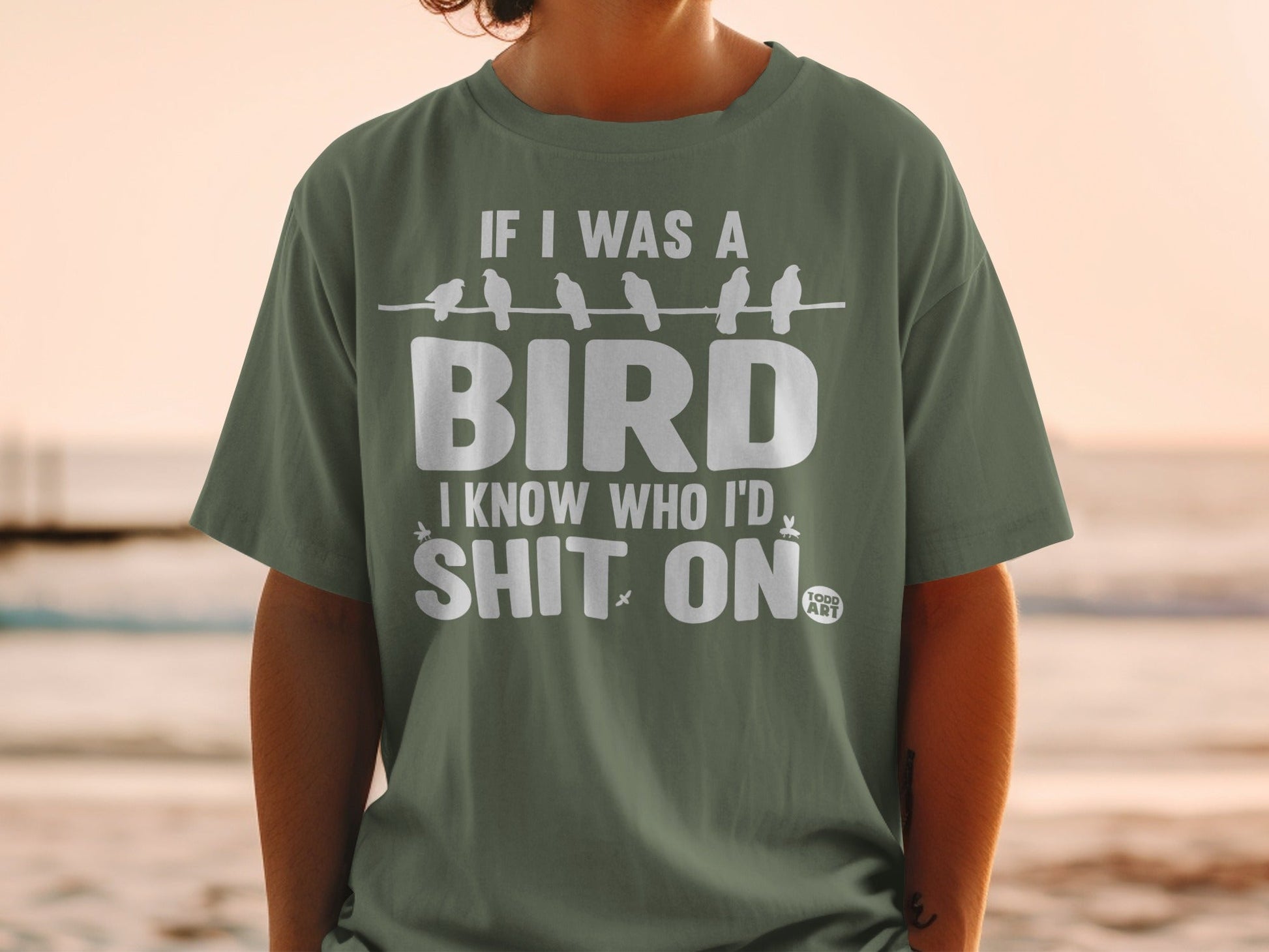 Funny If I Was A Bird I Know Who I'd Shit On Shirt