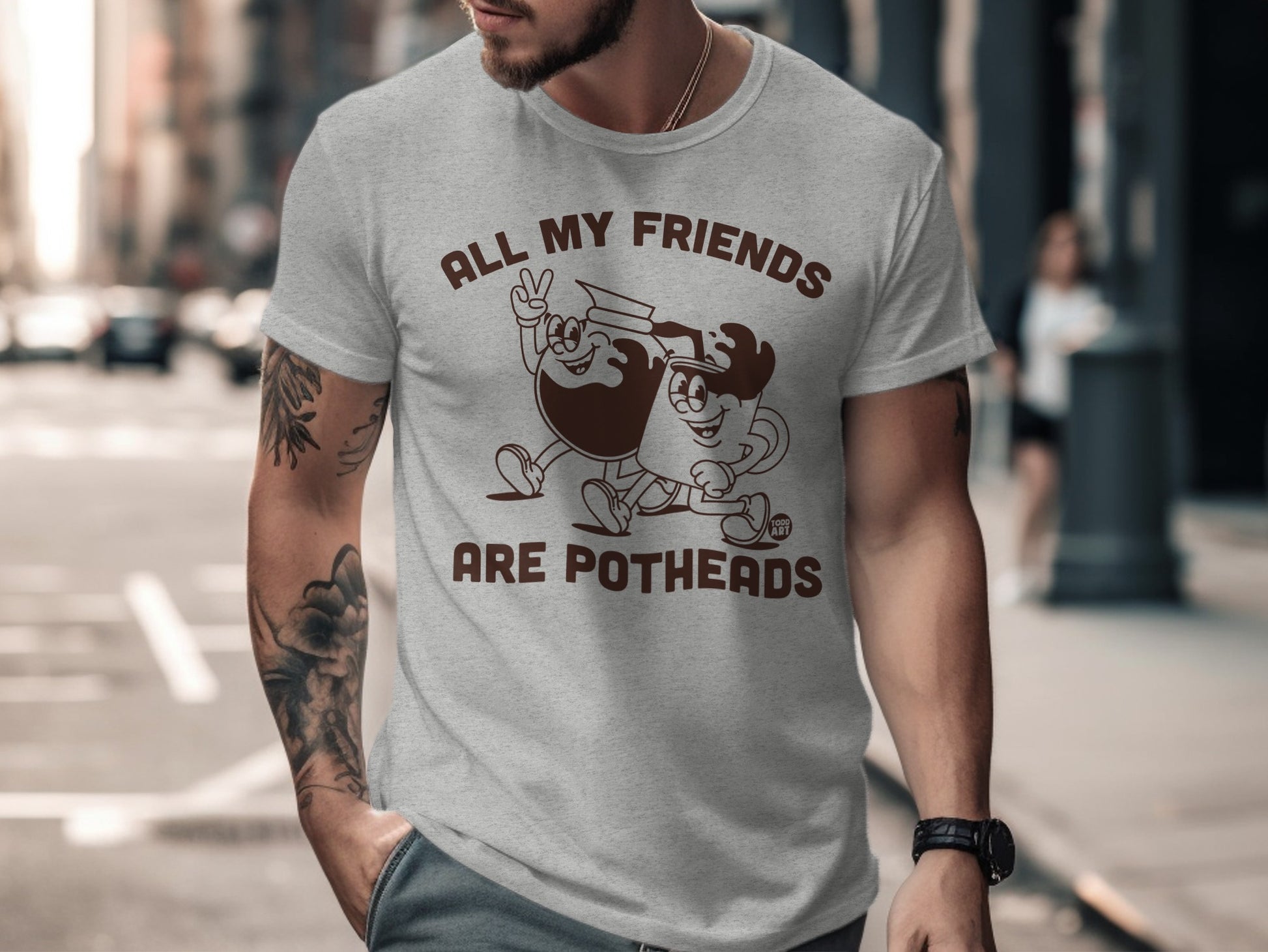 All My Friends Are Potheads Graphic Tee