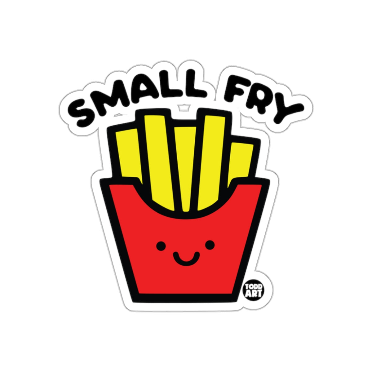 Small Fry French Fries Cute Character Sticker