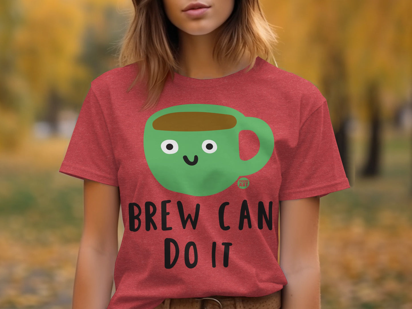 Quirky Brew Can Do It Graphic Tee for Coffee Lovers