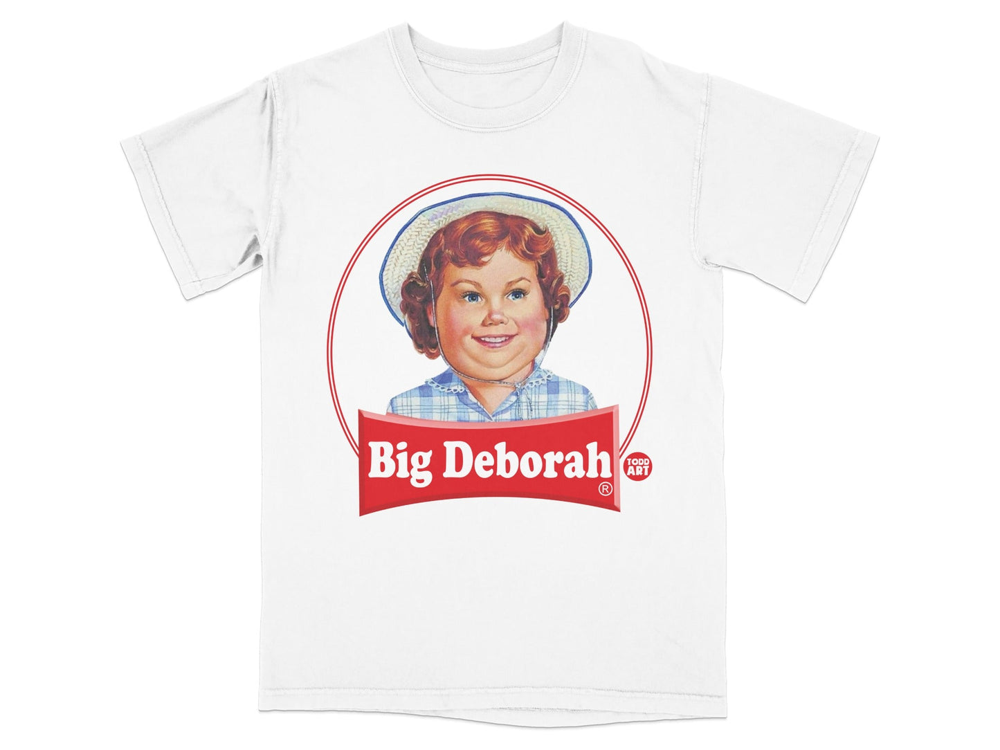 T-shirt featuring a child's face with a stethoscope and "Big Deborah" text.