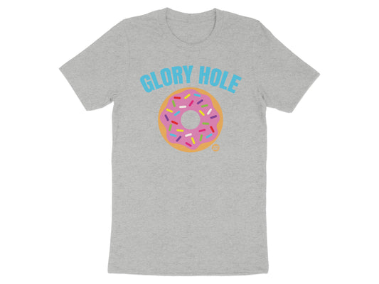 Glory Hole Donut Graphic T-Shirt Fun Print Tee