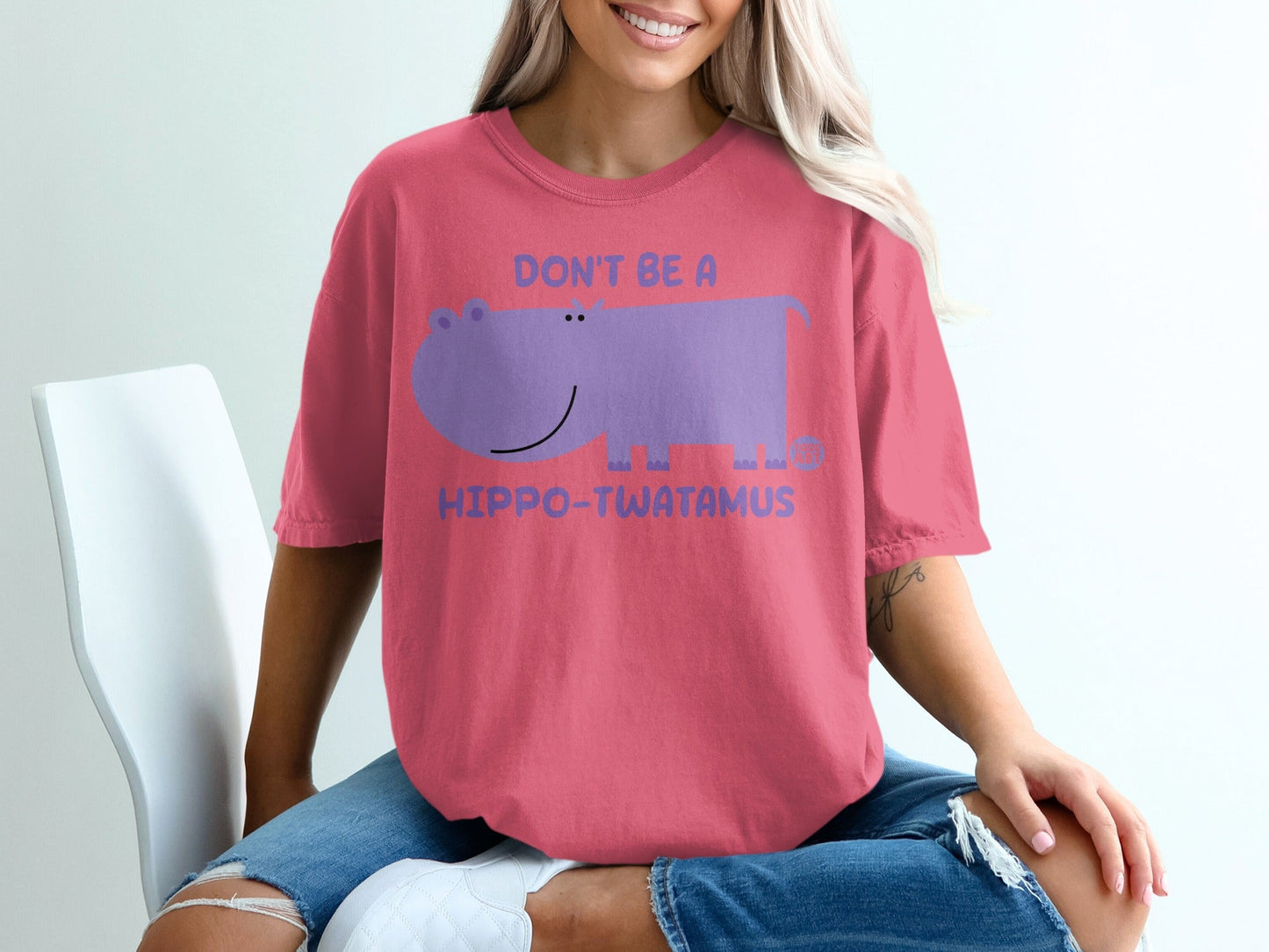 Don't Be A Hippo-Twatamus Funny Slogan T-Shirt