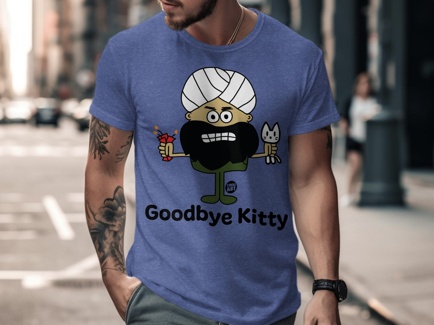 Goodbye Kitty T-shirt Fun Graphic Tee for Humor-Filled Days