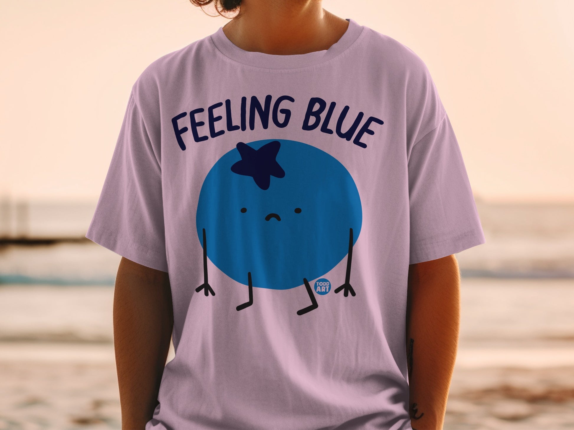 Feeling Blue Sad Blueberry Cartoon product type