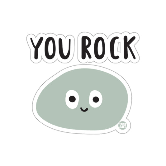 You Rock Cute Smiling Rock Sticker for All Ages