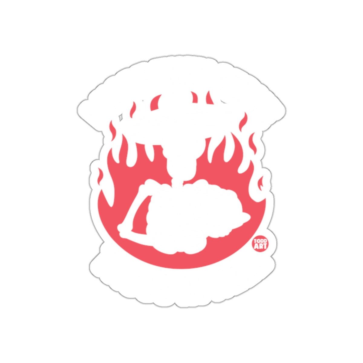 Vibrant sticker with Unique Artistic Design