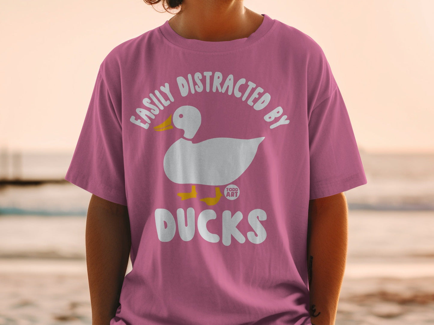 Easily Distracted By Ducks Graphic T-Shirt