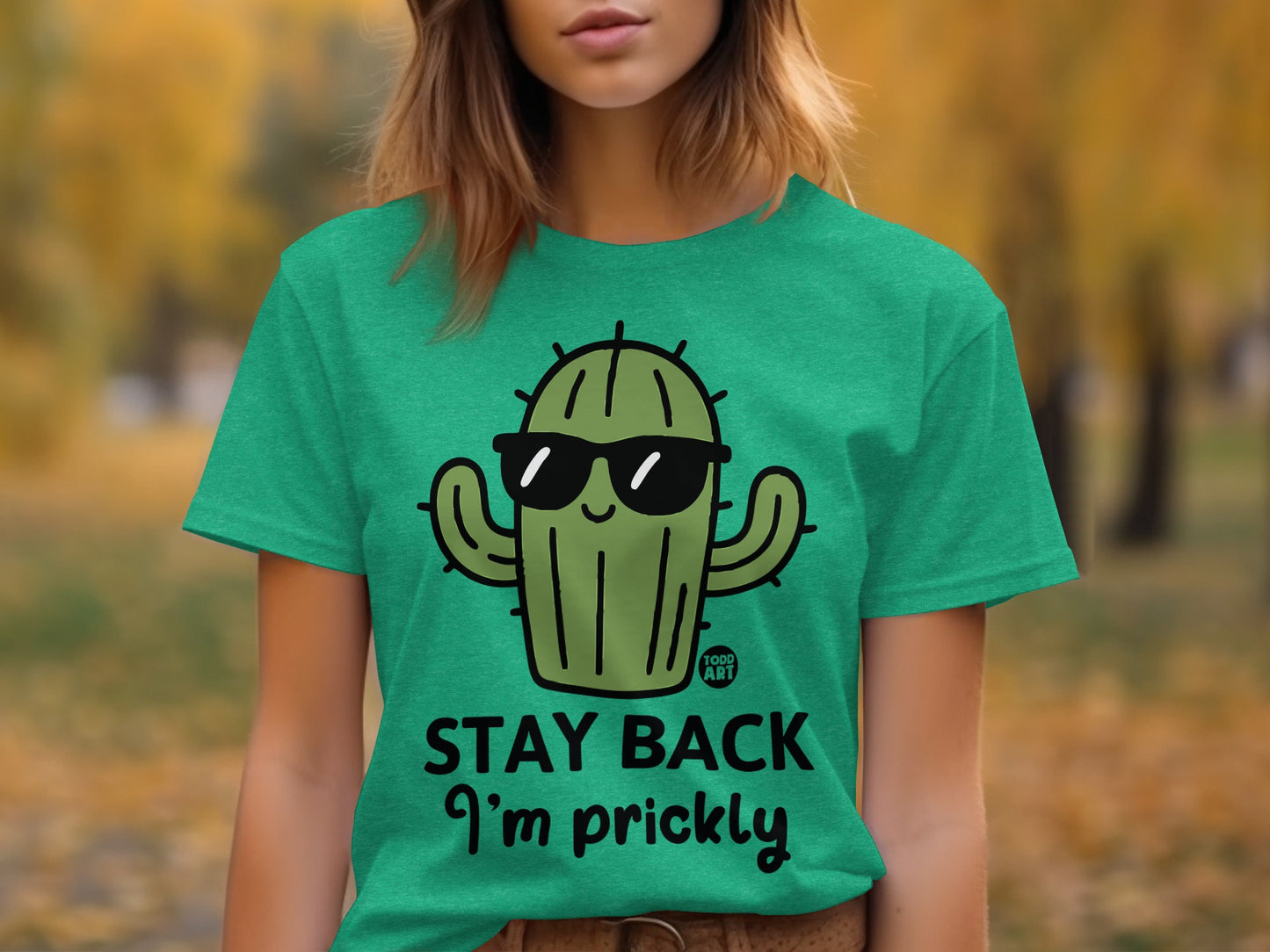 Stay Back I'm Prickly Cactus Graphic T-shirt