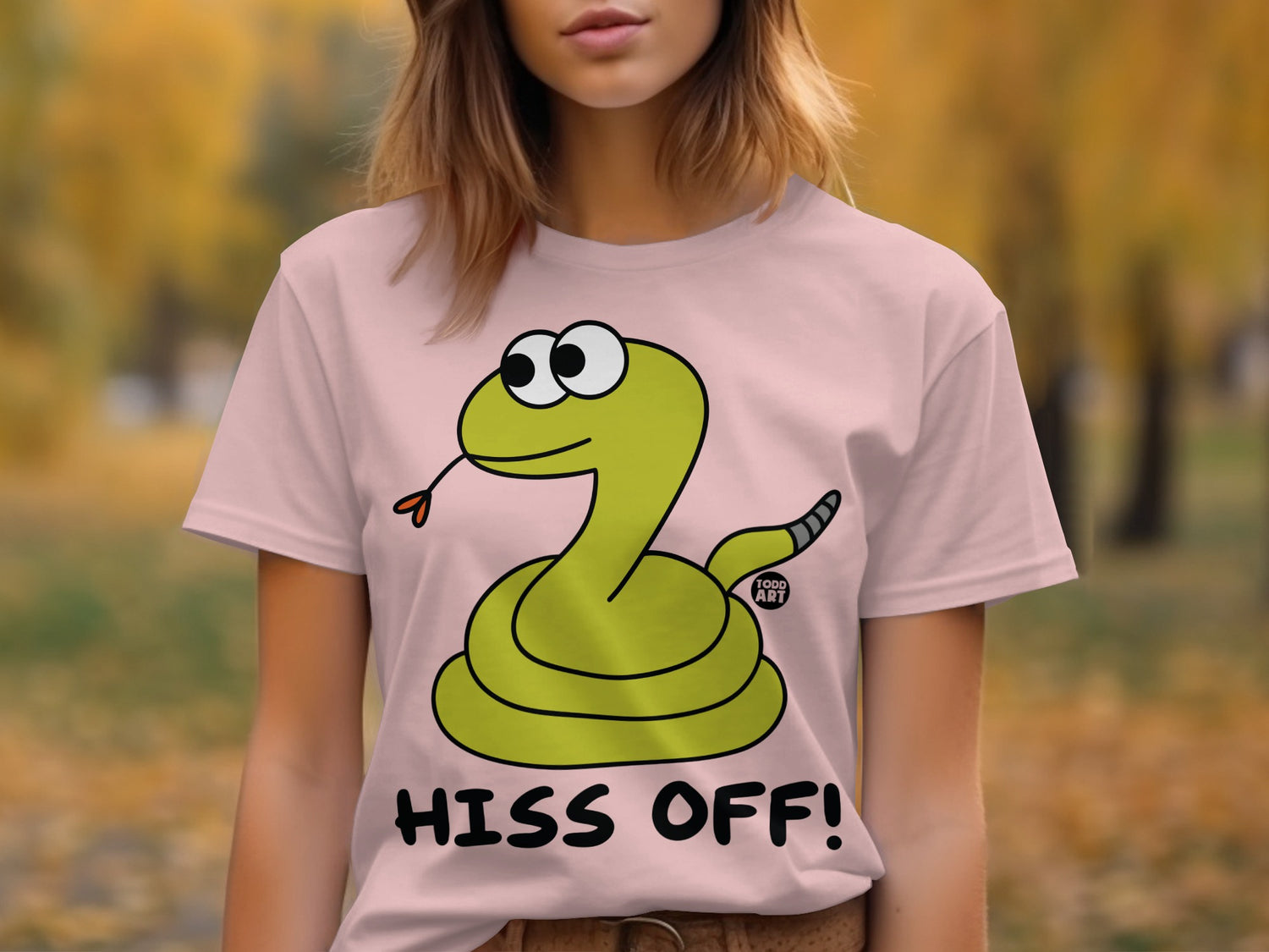 Hiss Off Snake Design Motivational Graphic Tee