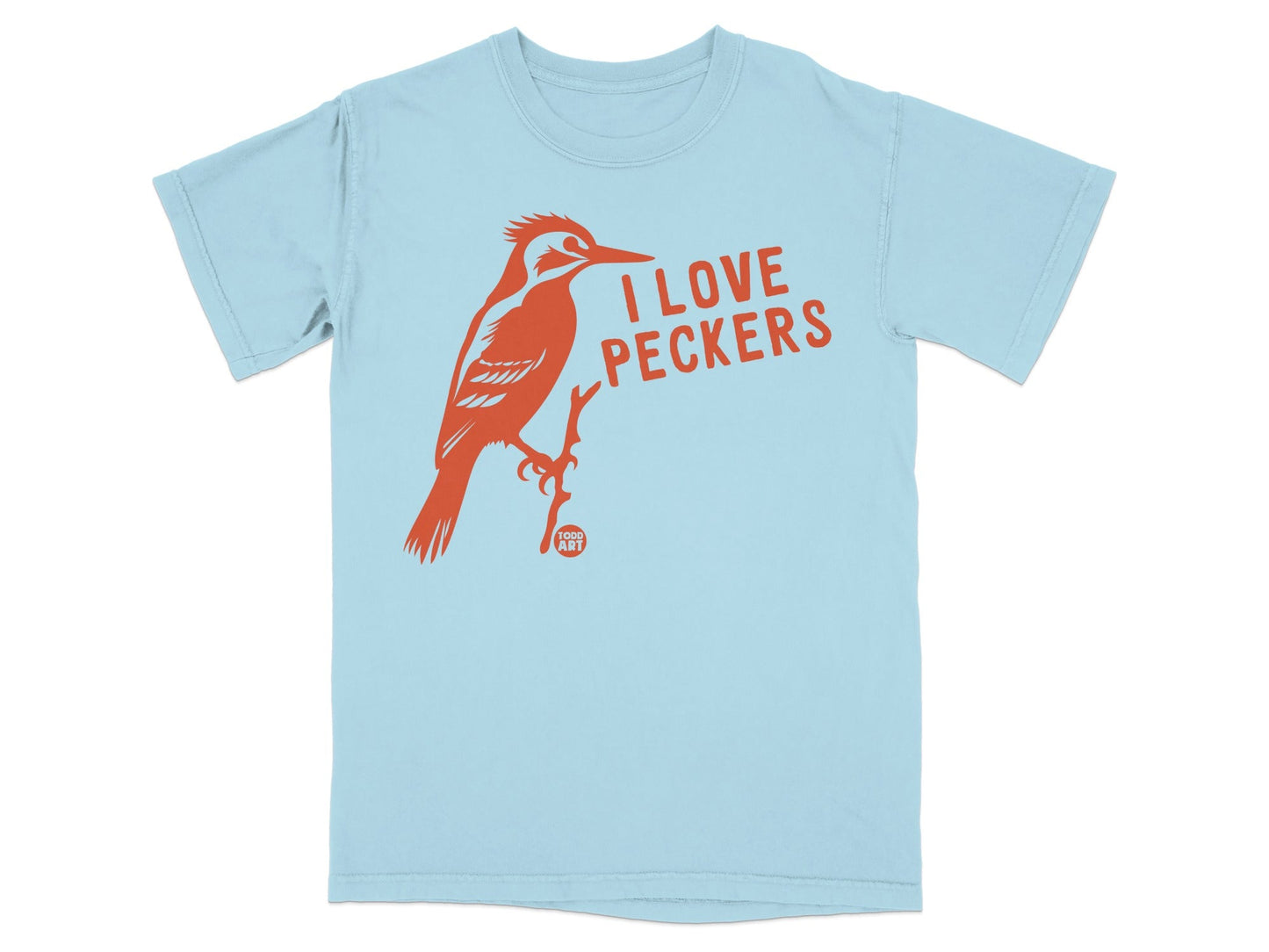 I Love Pecker Woodpecker Graphic Tee Shirt