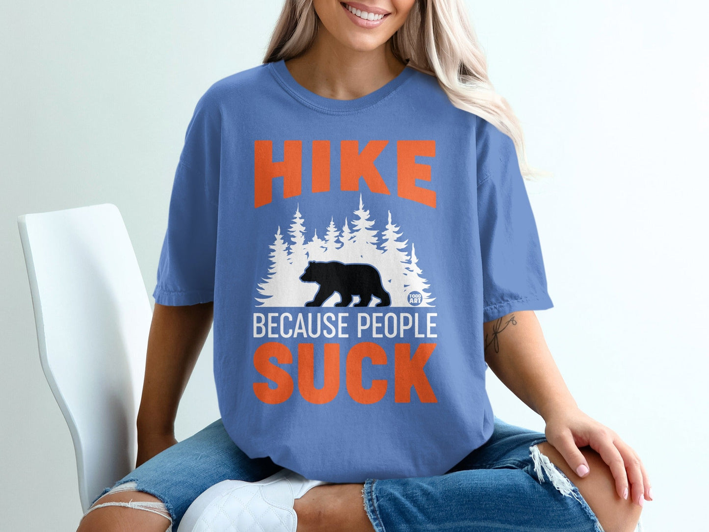 Hike Because People Suck Funny Outdoor Shirt