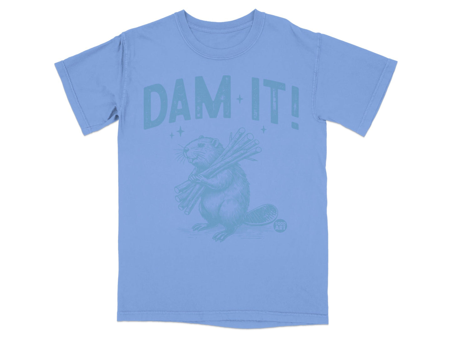 Funny Beaver Dam It Graphic T-Shirt