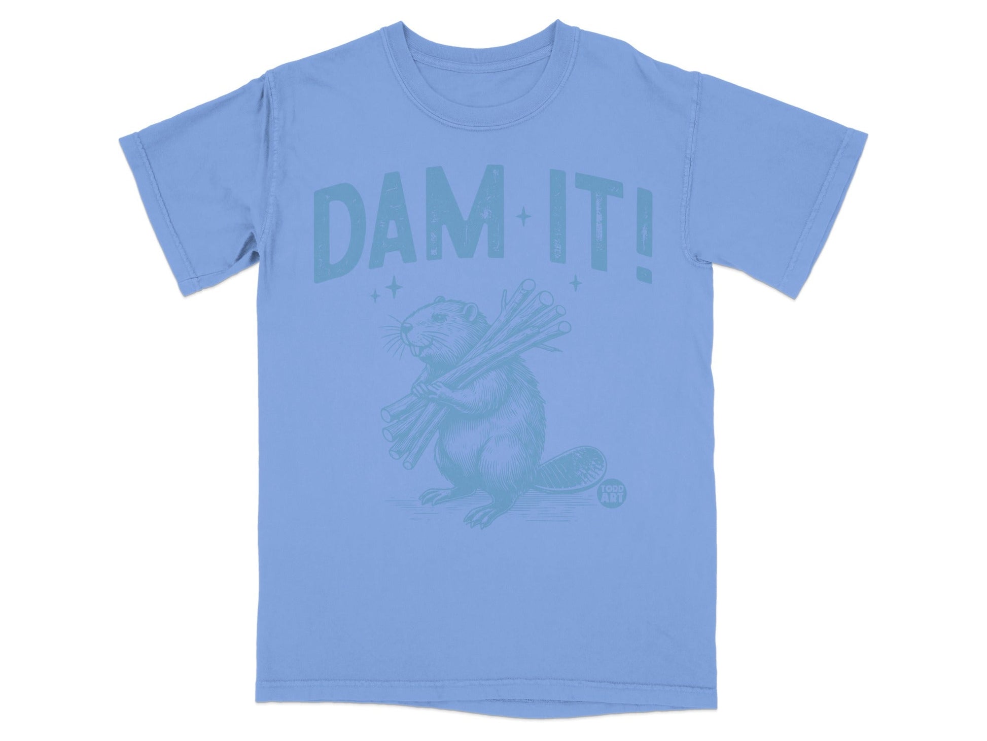 Funny Beaver Dam It Graphic T-Shirt