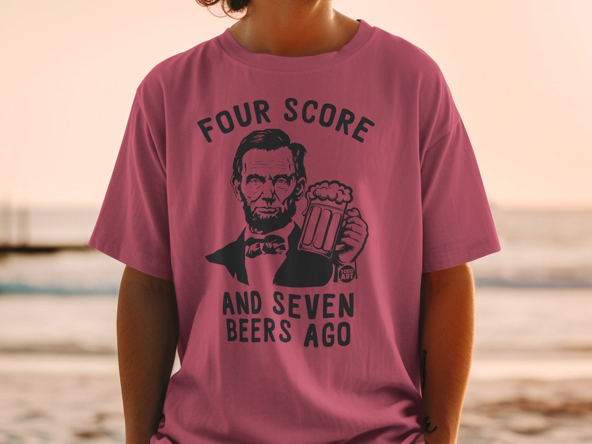 Four Score And Seven Beers Ago Graphic Shirt