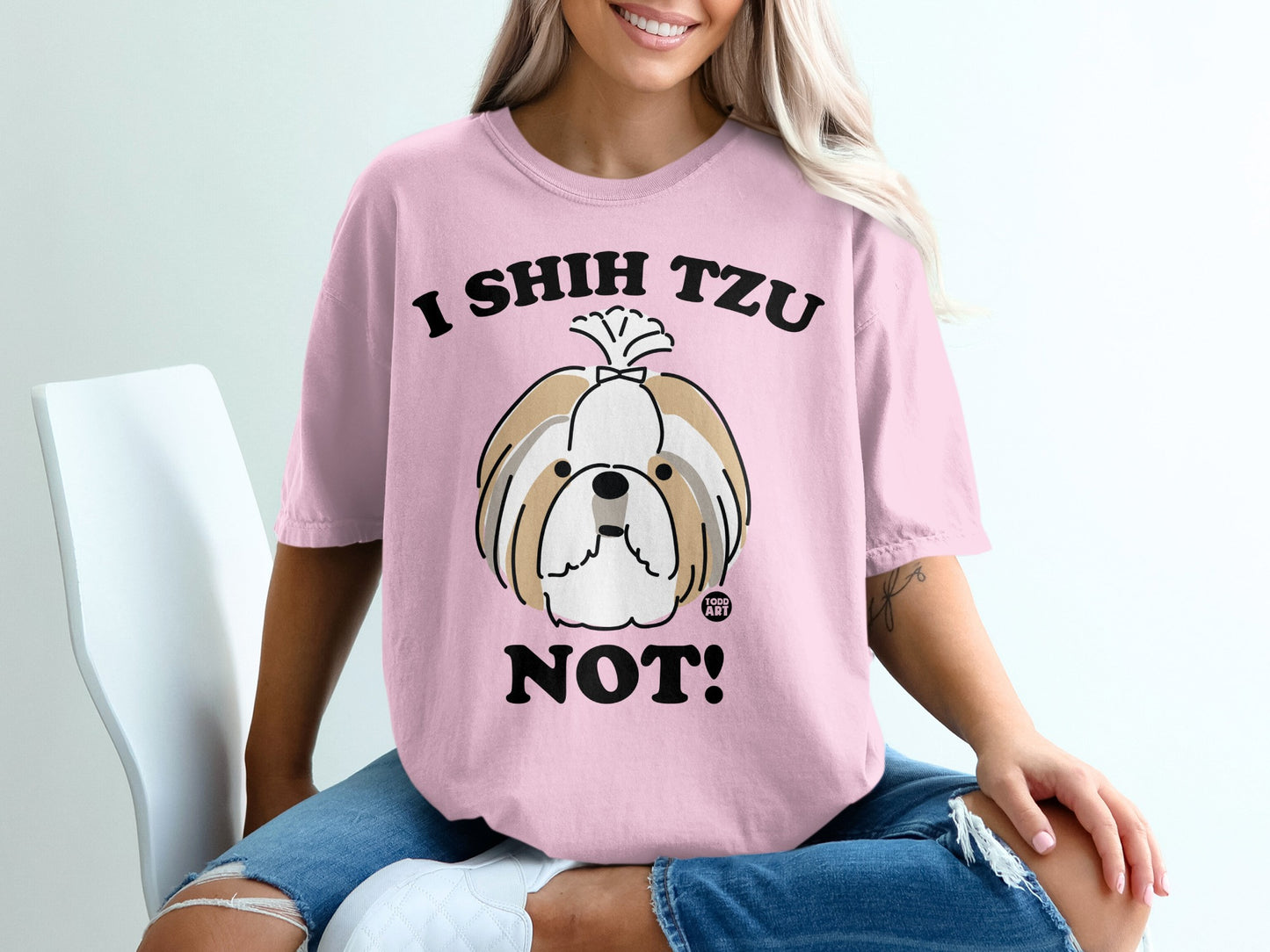 I Shih Tzu Not Funny Graphic Dog Lover Tshirt