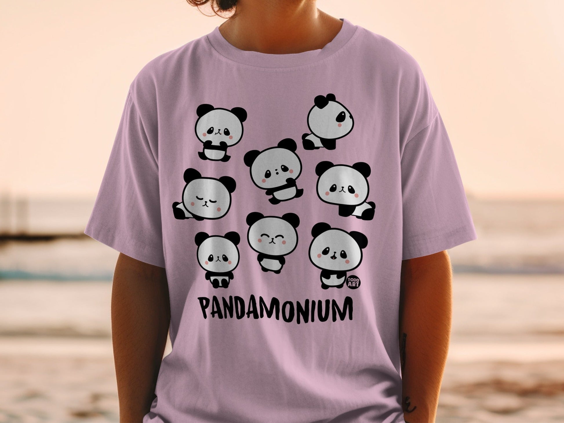 Cute Pandas Pandamonium Graphic T-Shirt