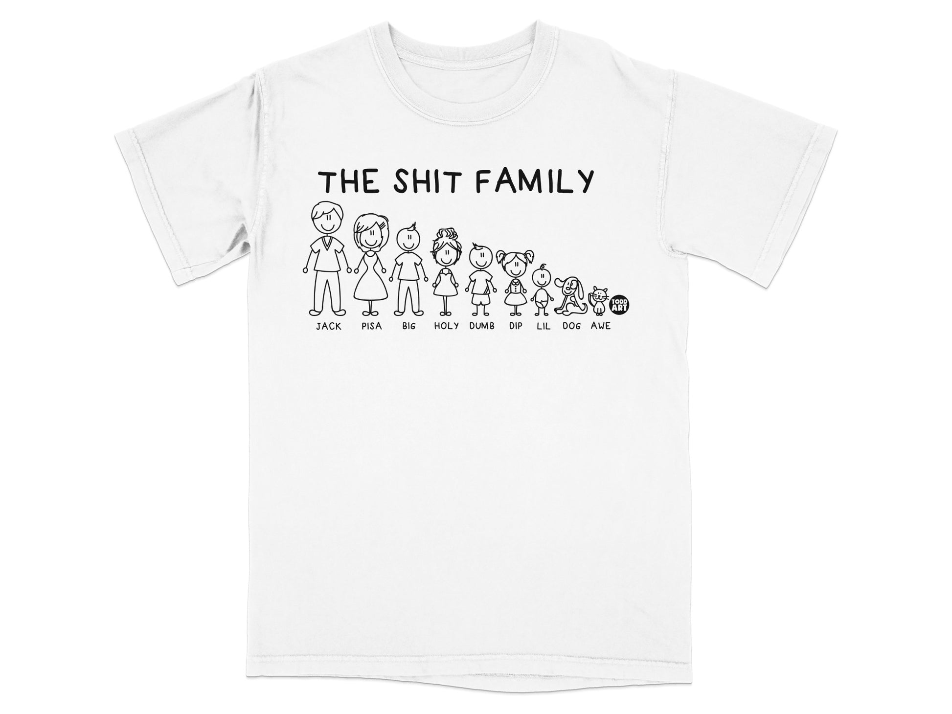 The Shit Family Stick Figures Humorous Design product type