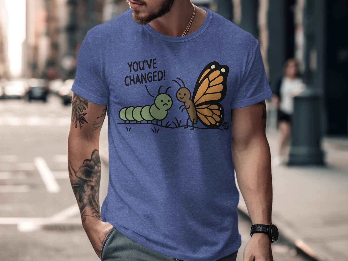 Funny 'You've Changed' Caterpillar Butterfly T-shirt