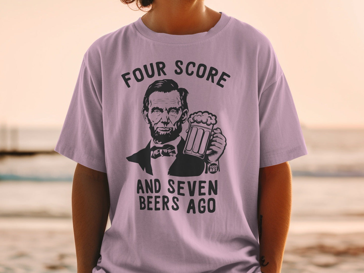 Four Score And Seven Beers Ago Graphic T-Shirt
