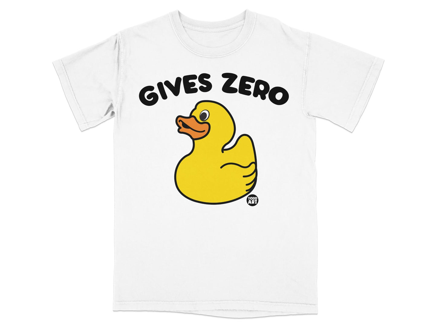 Gives Zero Duck Funny Graphic Printed Shirt