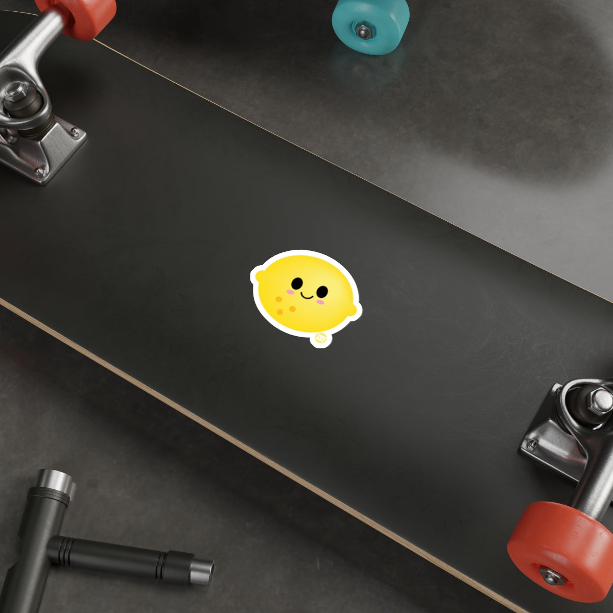 Cute Lemon Character Sticker for Decorating Surfaces