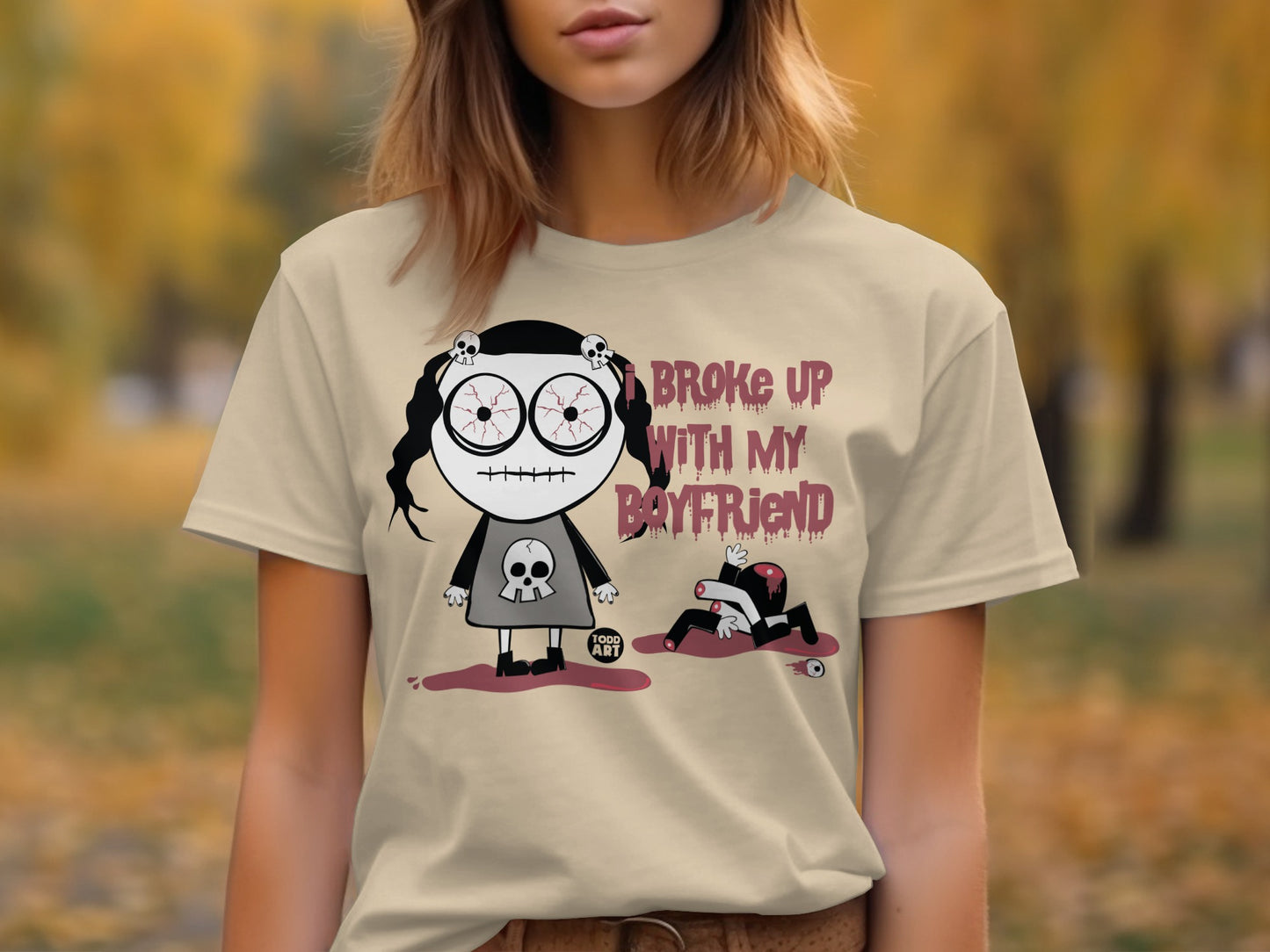 Broke Up With My Boyfriend Graphic T-Shirt