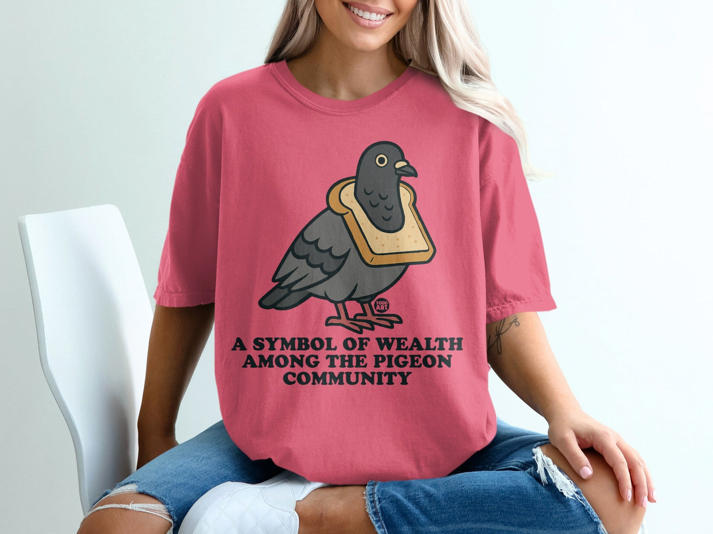 A Symbol of Wealth Among the Pigeon Community T-shirt