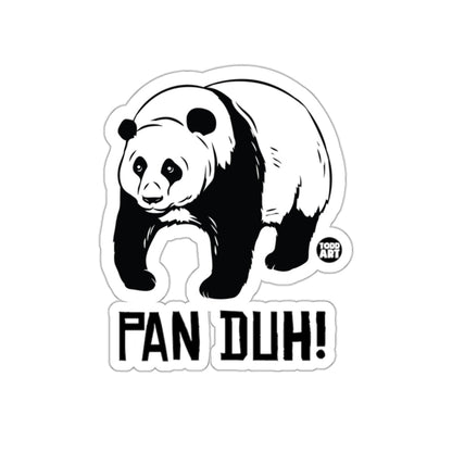 Pan Duh Design Humorous Panda Illustration Sticker