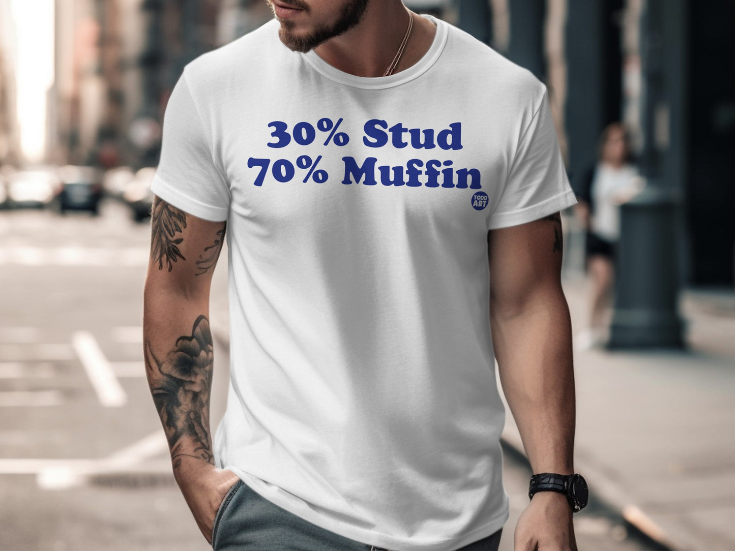 30% Stud 70% Muffin Funny Graphic Tee Shirt