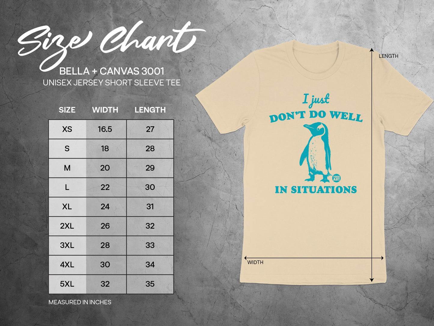 I Just Don't Do Well In Situations T-shirt