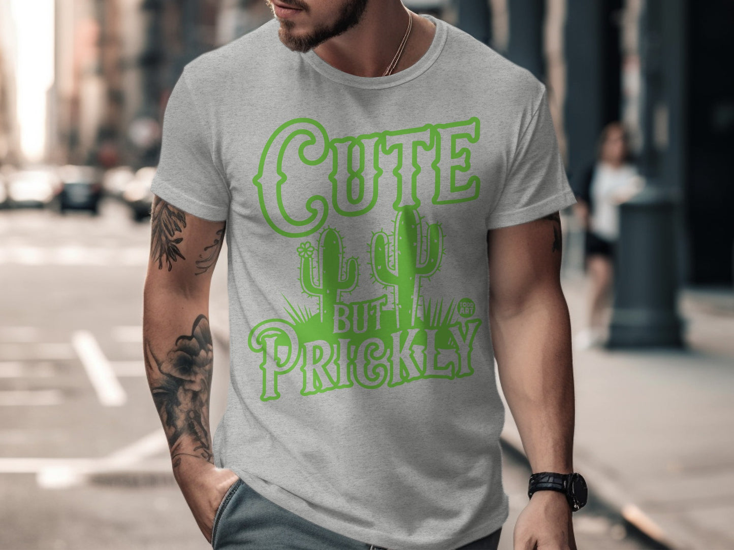 Cute But Prickly Cactus Graphic Tee Shirt Product
